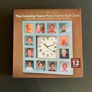 Wall Clock Photo Frame Album